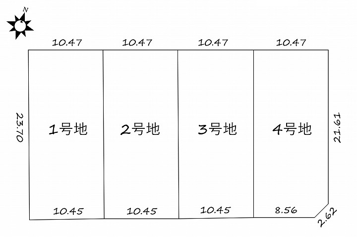 新規分譲地情報！！　千曲市大字磯部4区画